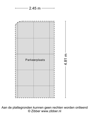 Plattegrond niet in brochure
