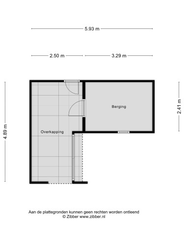 Plattegrond niet in brochure