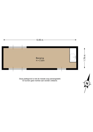 Plattegrond niet in brochure