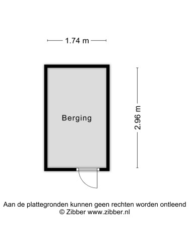 Plattegrond niet in brochure