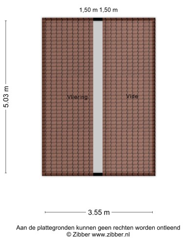 Plattegrond niet in brochure