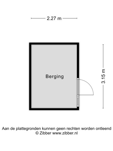 Plattegrond niet in brochure