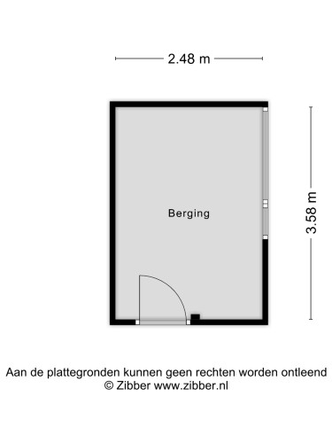 Plattegrond niet in brochure