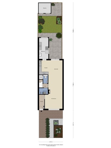 Plattegrond niet in brochure