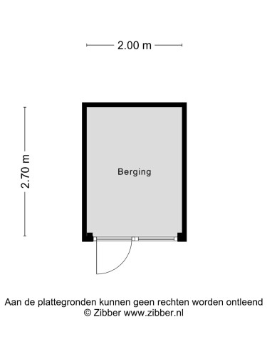 Plattegrond niet in brochure