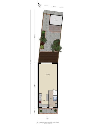 Plattegrond niet in brochure