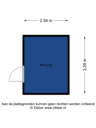 Plattegrond niet in brochure