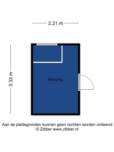 Plattegrond niet in brochure