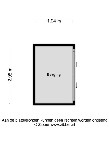 Plattegrond niet in brochure