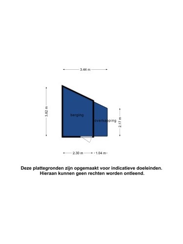Plattegrond niet in brochure