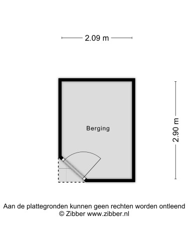 Plattegrond niet in brochure