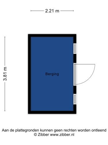 Plattegrond niet in brochure