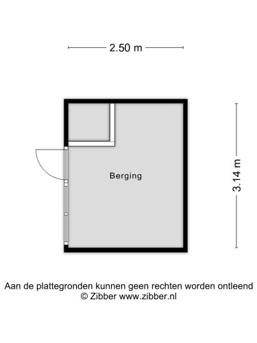 Plattegrond niet in brochure