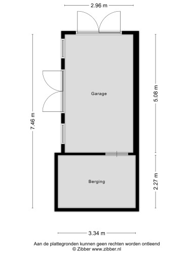 Plattegrond niet in brochure
