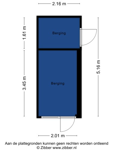 Plattegrond niet in brochure