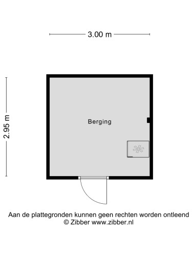 Plattegrond niet in brochure