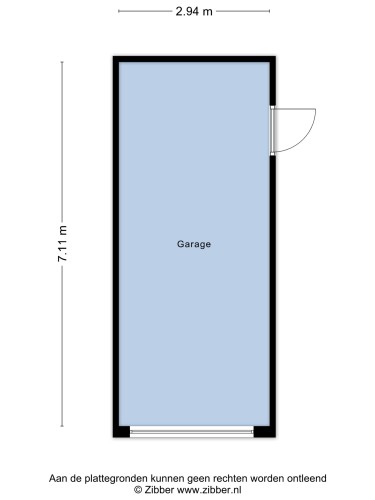 Plattegrond niet in brochure