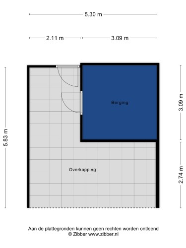 Plattegrond niet in brochure