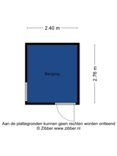 Plattegrond niet in brochure