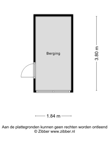 Plattegrond niet in brochure