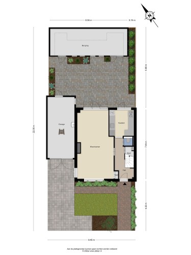 Plattegrond niet in brochure