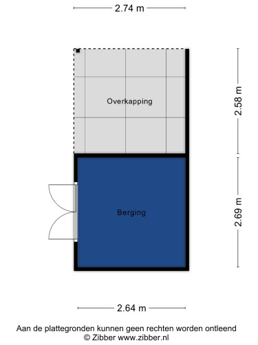 Plattegrond niet in brochure