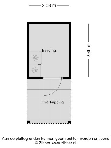 Plattegrond niet in brochure