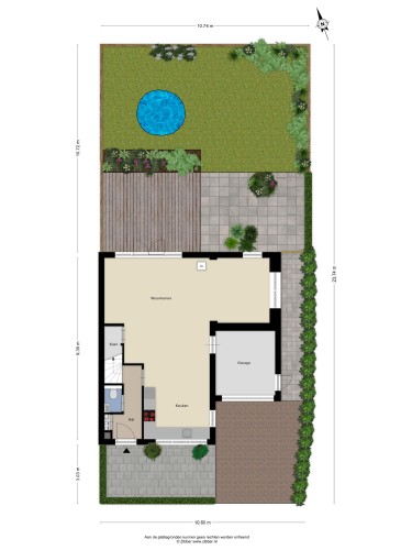 Plattegrond niet in brochure