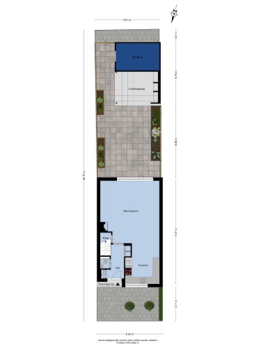 Plattegrond niet in brochure