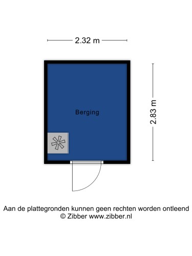 Plattegrond niet in brochure