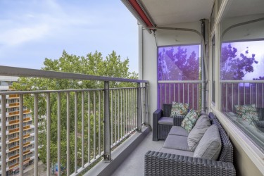 Zonnige balkon