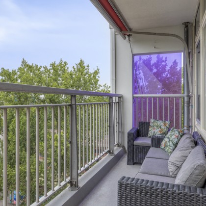 Zonnige balkon