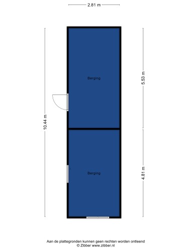 Plattegrond niet in brochure