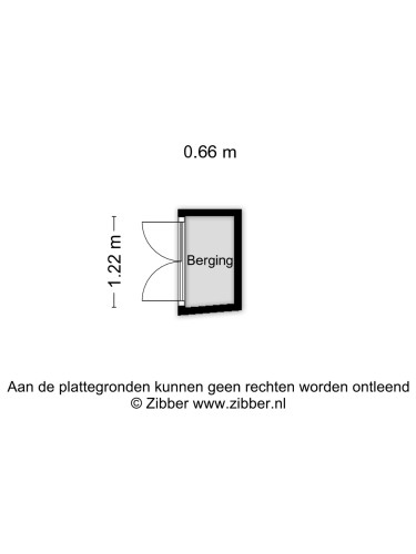Plattegrond niet in brochure