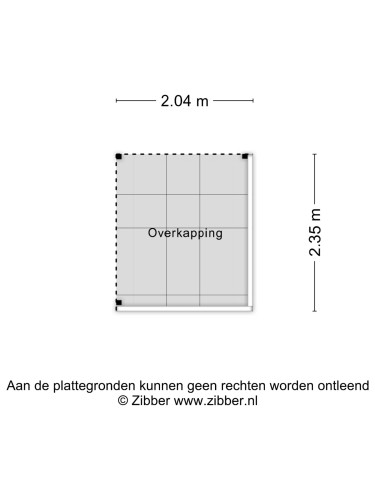 Plattegrond niet in brochure