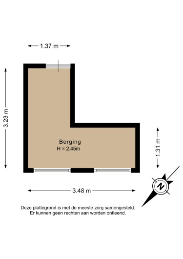 Plattegrond niet in brochure