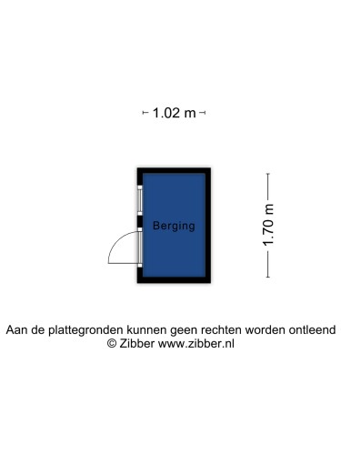 Plattegrond niet in brochure