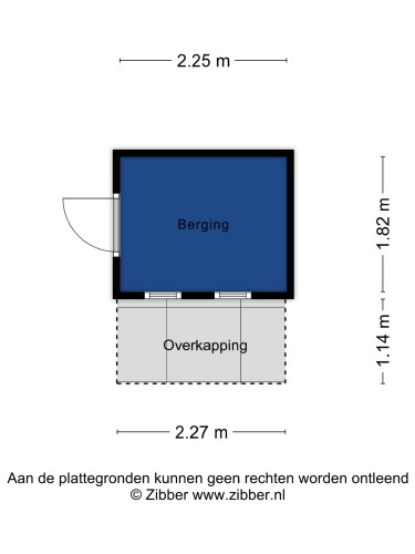 Plattegrond niet in brochure