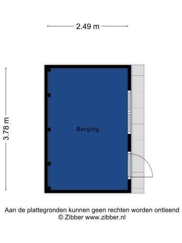 Plattegrond niet in brochure