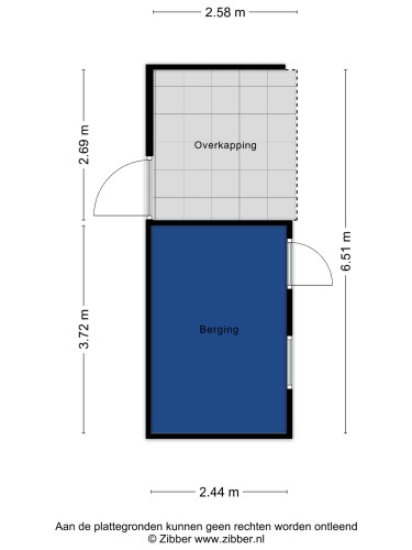 Plattegrond niet in brochure