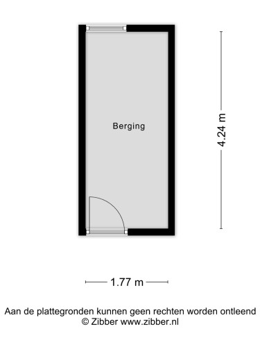 Plattegrond niet in brochure