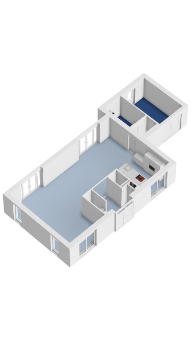 Plattegrond niet in brochure