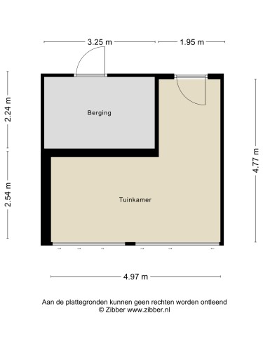 Plattegrond niet in brochure
