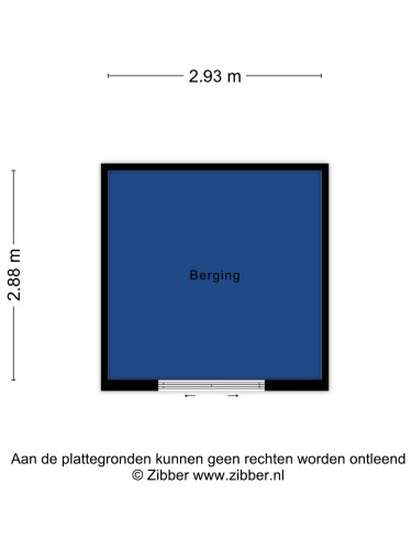 Plattegrond niet in brochure