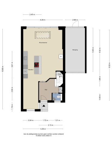 Plattegrond niet in brochure