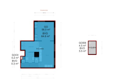 Plattegrond niet in brochure