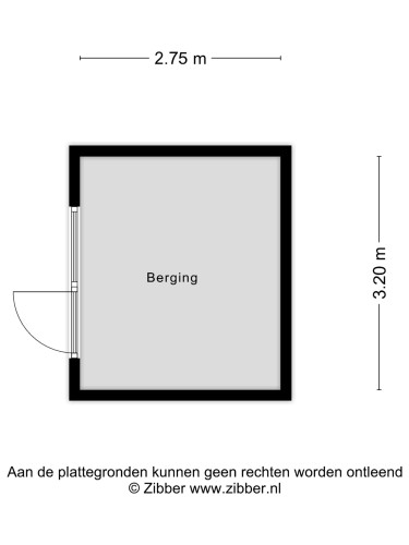 Plattegrond niet in brochure