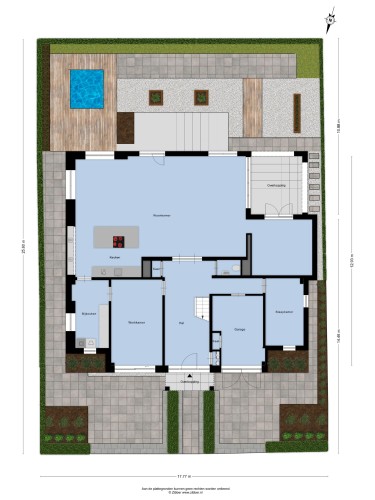 Plattegrond niet in brochure