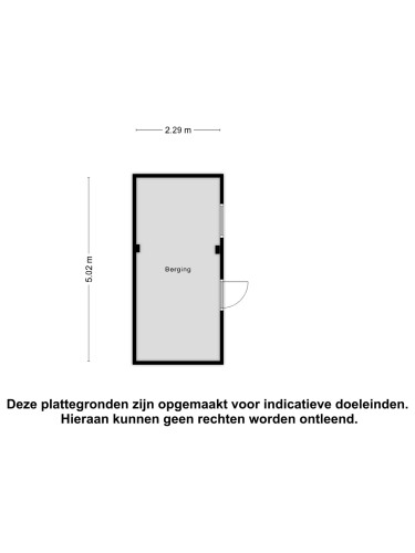 Plattegrond niet in brochure