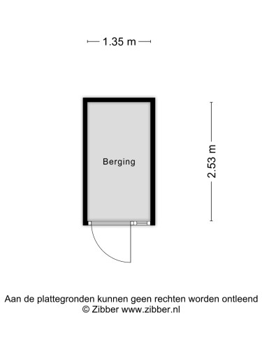 Plattegrond niet in brochure